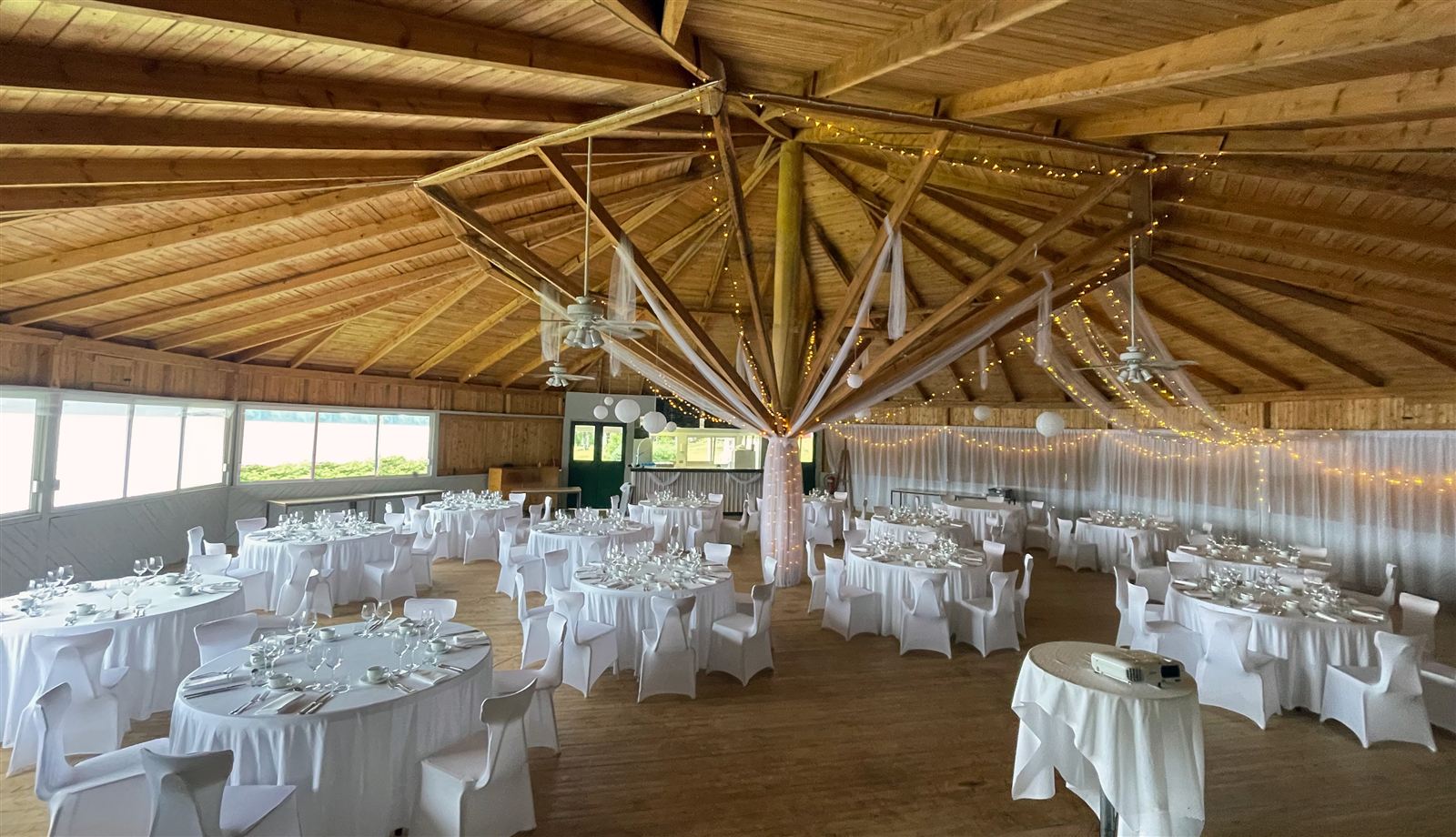 The Logen dance barn, set for a celebration